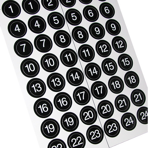   Numbers Sticker